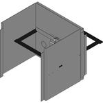 Hammond Manufacturing-C3R121210HCR  Gray Steel Wall Mount Junction Box