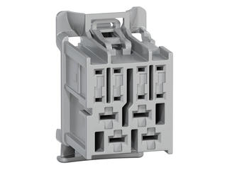 1600260004 - stAK50h Hybrid Receptacle, 12 Circuits, Key 4, Light Gray, Bag