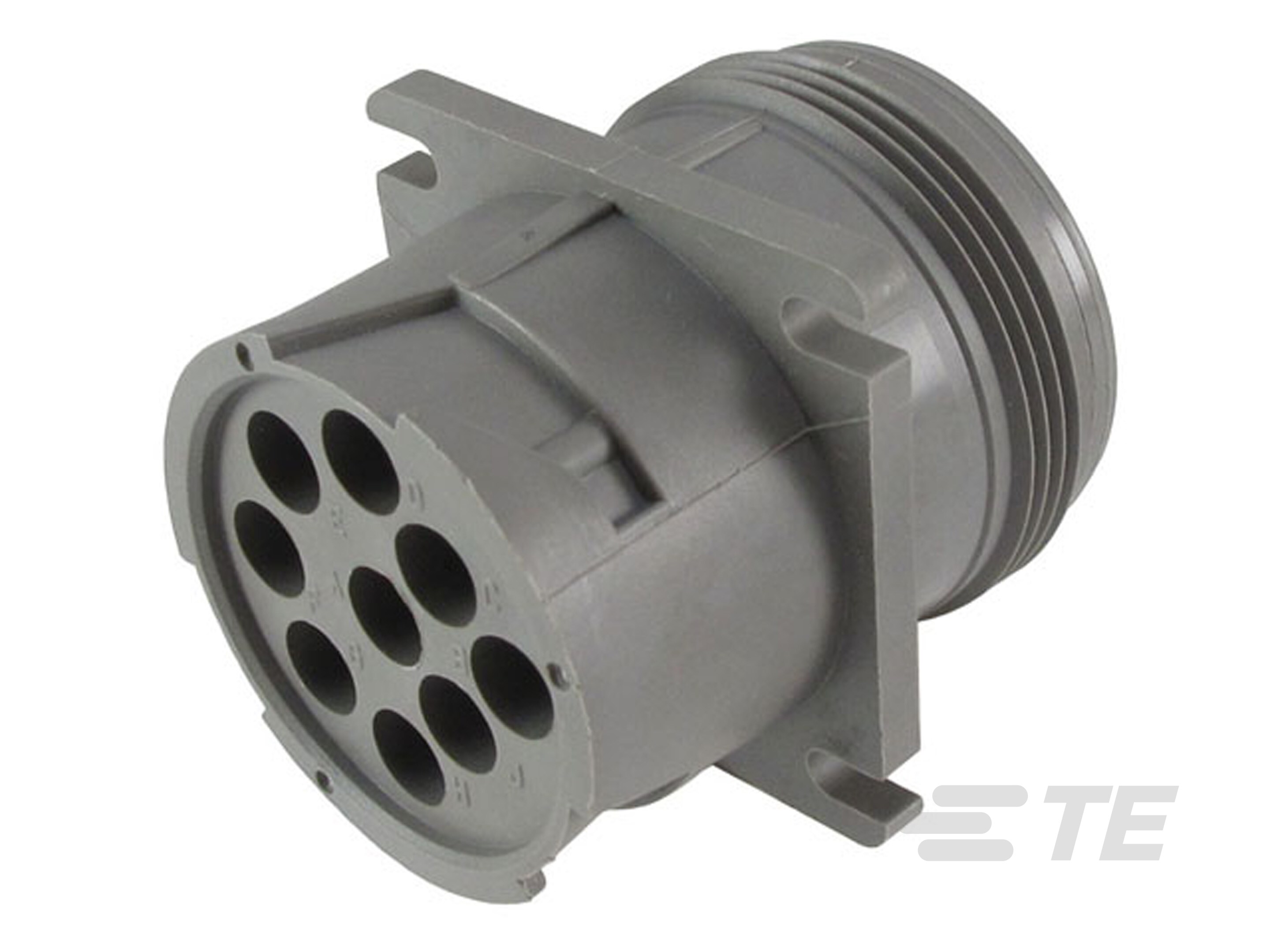 REC, 9P, GRY, E, FLANGE, 16-HD10-9-96PE