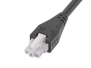 2171590300 - Mini-Fit Jr.-to-Pigtail Off-the-Shelf (OTS) Cable Assembly, Single Row, 180.00mm Length, 3 Circuits, Black