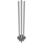 Samtec-HTSW-102-21-T-D Connector Headers and PCB Receptacles Conn Unshrouded Header HDR 4 POS 2.54mm Solder ST Top Entry Thru-Hole Bulk Samtec-HTSW-102-21-T-D Connector Headers and PCB Receptacles Conn Unshrouded Header HDR 4 POS 2.54mm Solder ST Top Entry Thru-Hole Bulk