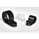 HellermannTyton-211-60008 Cable Clamps and Clips Cable Management, Clamp Polyamide Black Screw Mount 16mm