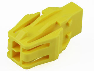2159220440 - Micro-Fit+ Versa Color Plug Housing, Dual Row, 4 Circuits, UL 94V-0, Panel Mount Ears, Glow-Wire Capable, Yellow