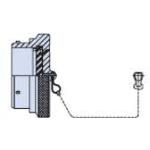 Glenair-M83723/59-216AC Connector Accessories Connector Accessories Plug Protective Cover Straight Aluminum Black Cadmium