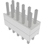 Samtec-HW-05-17-TM-D-200-110 Connector Headers and PCB Receptacles Conn Board Stacker HDR 10 POS 2.54mm Solder ST Top Entry Thru-Hole Bulk