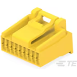 TE Connectivity-172316-7 Connector Discrete Wire Housing Conn Housing PL 18 POS 3.7mm Crimp ST Cable Mount Yellow