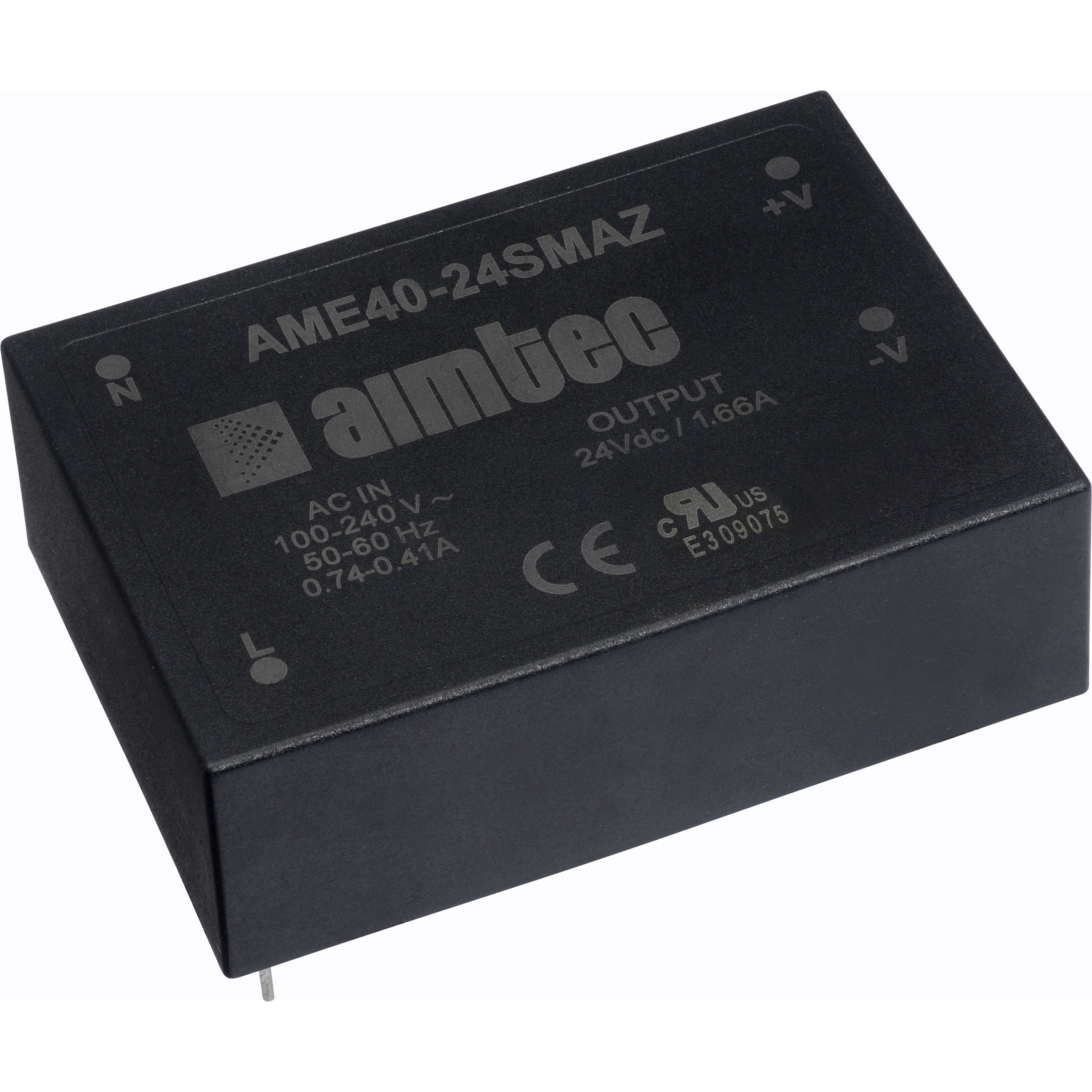 Aimtec-AME40-24SMAZ AC to DC Power Supplies AC/DC Power Supply Single-OUT 24V 1.66A 40W Medical 4-Pin Aimtec-AME40-24SMAZ AC to DC Power Supplies AC/DC Power Supply Single-OUT 24V 1.66A 40W Medical 4-Pin
