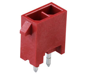 2242460220 - Micro-Fit+ Versa Color Vertical Header, Through Hole, 3.00mm Pitch, Dual Row, 2 Circuits, Tin (Sn) Plating, Glow-Wire Capable, Red, Tray