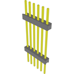 Samtec-EW-06-14-T-S-850 Connector Headers and PCB Receptacles Conn Board Stacker HDR 6 POS 2.54mm Solder ST Top Entry Thru-Hole Bulk