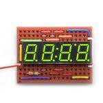 SparkFun Electronics-COM-09482 LED Displays Segmented Display Segmented Panel 4DIGIT Green CA 16-Pin DIP Module