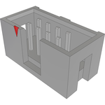 Samtec-HTST-104-01-T-D Connector Headers and PCB Receptacles Conn Shrouded Header (4 Sides) HDR 8 POS 2.54mm Solder ST Top Entry Thru-Hole Bulk
