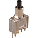 C&K-TP11MS9CQE Switch Push Button Switch Push Button OFF Mom SPST Round Plunger 1A 120VAC 28VDC Momentary Thru-Hole PC Pins Bulk