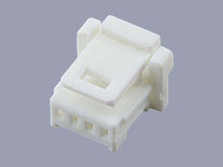 5019390400 - 1.00mm Pitch, Pico-Clasp Low-Halogen Receptacle Crimp Housing, Single Row, Outer Positive Lock, 4 Circuits, White