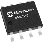 Microchip Technology-SMDB15/TR13 ESD Suppressors ESD Suppressor Diode TVS Uni-Dir 15V 30Vc 8-Pin SO T/R