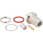 Amphenol RF-082-6151-RFX Connector RF Conn Type N 0Hz to 11GHz 50Ohm Crimp ST Cable Mount F Gold