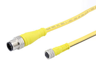 1200878463 - Nano-Change (M8) to Micro-Change (M12) Double-Ended Cordset, 3 Poles, Female (Straight) to Male (Straight), 0.25mm² PVC Cable, 2.0m (6.56') Length