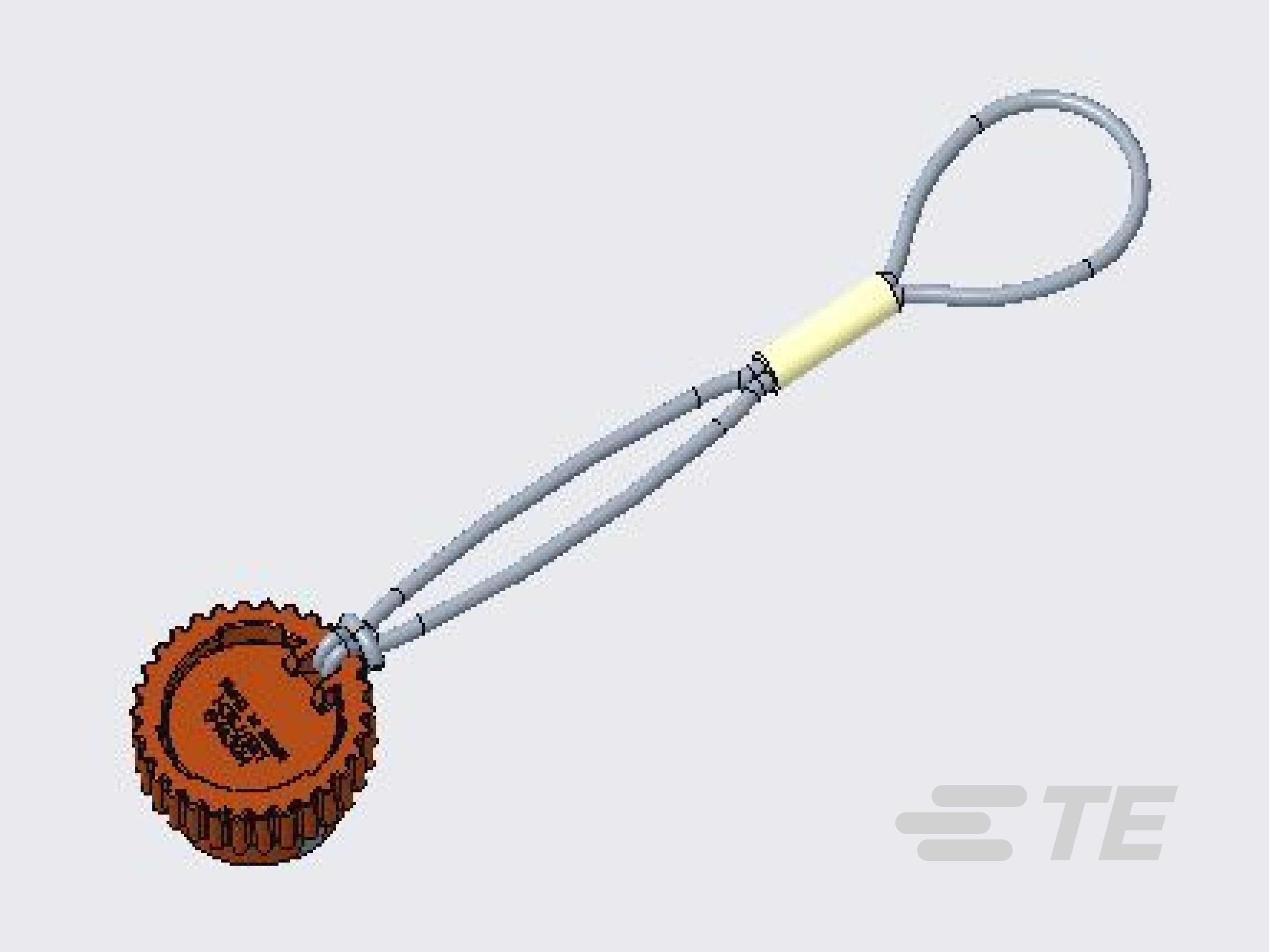 DUST CAP, 9P, PLG, GRY, LANYARD, HD10-HDC14-9-JDL DUST CAP, 9P, PLG, GRY, LANYARD, HD10-HDC14-9-JDL