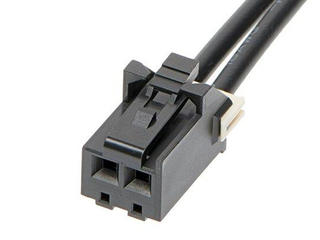 369210210 - KK Plus 396-to-KK Plus 396 Off-the-Shelf (OTS) Cable Assembly, 3.96mm Pitch, Single Row, 1000.00mm Length, 2 Circuits, Black