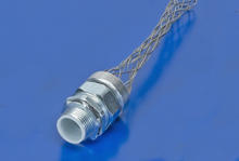 1300970230 - Deluxe Cord Grips Strain Relief, 3/8" NPT, Straight Male, Cable Diameter  6.35-9.53mm (.250-.375")