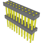 Samtec-EW-10-10-G-D-500 Connector Headers and PCB Receptacles Conn Board Stacker HDR 20 POS 2.54mm Solder ST Top Entry Thru-Hole Bulk