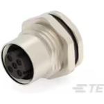 TE Connectivity-T4131512021-000 Connector Circular Conn Circular SKT 2 POS Solder Cup ST Panel Mount 2 Terminal 1 Port