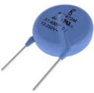KEMET Corporation-C717U471KYYDBAWL25 Capacitor Ceramic Single Layer Cap Ceramic Suppression X1/Y2 470pF 400VAC/250VAC Y5P 10%( 8 X 5mm) Radial Disc 7.5mm 125°C Bag