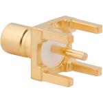 Amphenol RF-903-499J-51P2 Connector RF Conn SMB 0Hz to 4GHz 50Ohm Solder ST Thru-Hole F Gold