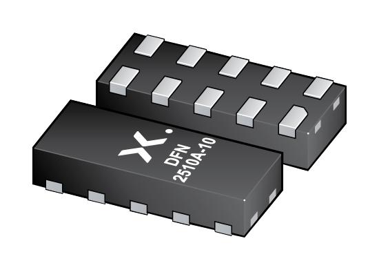 ESD Protection Device, 5 V, SOT-1176-1, 10 Pins, 3.3 V, 0.2 pF