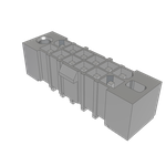 Samtec-IPBT-106-H1-T-D-GP Connector Headers and PCB Receptacles Conn Wire to Board HDR 12Power POS 4.19mm Solder ST Top Entry Thru-Hole Power Mate® Tube