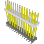 Samtec-HW-14-20-F-D-767-SM-A Connector Headers and PCB Receptacles Conn Board Stacker HDR 28 POS 2.54mm Solder ST Top Entry SMD Tube