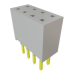 Samtec-SSW-104-02-F-D Connector Headers and PCB Receptacles Conn Socket Strip SKT 8 POS 2.54mm Solder ST Top Entry Thru-Hole Bulk Samtec-SSW-104-02-F-D Connector Headers and PCB Receptacles Conn Socket Strip SKT 8 POS 2.54mm Solder ST Top Entry Thru-Hole Bulk