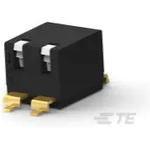 TE Connectivity-EDSP02SGRNSTU04 Switch DIP Switch DIP OFF ON SPST 2 Short Piano 0.025A 24VDC Gull Wing 2000Cycles 2.54mm SMD Tube