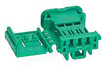 988171035 - NSCC Single Part, Unsealed, 1.50mm, Female Housing, 3.33mm Pitch NSCC, Wire-to-Wire, 3 Circuits, Green