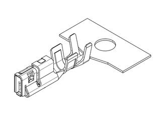 5601240131 - DuraClik ISL Wire-to-Board Crimp Receptacle Terminal, Female, AVSS 0.3 Square Wire, Gold
