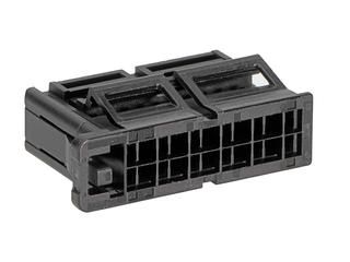 2058252221 - ConnTAK50 Tang Receptacle, Dual Row, 22 Circuits, Key A, Black
