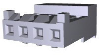 TE Connectivity-644381-4 Connector Headers and PCB Receptacles Conn IDC Connector F 4 POS 3.96mm IDT RA Cable Mount Package