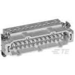 TE Connectivity-1-1103640-1 Connector Rectangular Connector Accessories Male Insert 25 POS Screw Terminal Hard Silver Loose Piece
