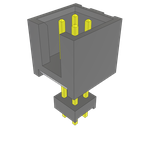 Samtec-ZSS-134-02-T-D-640 Connector Headers and PCB Receptacles Conn Elevated Shrouded Header HDR 68 POS 2.54mm Solder ST Top Entry Thru-Hole Layer