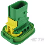 TE Connectivity-3-1703843-1 Connector Discrete Wire Housing Conn Housing PL 3 POS 4mm Crimp ST Panel Mount Green Box TE Connectivity-3-1703843-1 Connector Discrete Wire Housing Conn Housing PL 3 POS 4mm Crimp ST Panel Mount Green Box