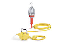 1301050047 - Haztex Incandescent Hazardous and Wet Location Hand Lamp with LOVOLT In-line Transformer, 100W, 16/3 SOOW Primary Cord Type, Cord Length 30.48m (100.0')