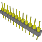 Samtec-TS-112-G-AA Connector Headers and PCB Receptacles Conn Unshrouded Header HDR 12 POS 2.54mm Solder ST Top Entry Thru-Hole Tube