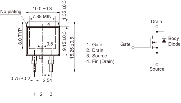 Trans MOSFET N-CH 55V 100A 3-Pin(2+Tab) TO-263 T/R