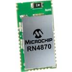 Microchip Technology-RN4870U-V/RM118 Bluetooth Bluetooth v5.0 (BLE) SMART SOC Class II IoT 0.01Mbps 3.3V 30-Pin Tray