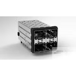 TE Connectivity-2007417-6 Connector Telephone and Telecom Conn SFP+ RCP 80 POS 1.6mm Press Fit RA Thru-Hole 80 Terminal 4 Port Box