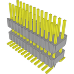 Samtec-HDWM-13-55-G-D-325-SM-LC Connector Headers and PCB Receptacles Conn Board Stacker HDR 26 POS 1.27mm Solder ST SMD Tube