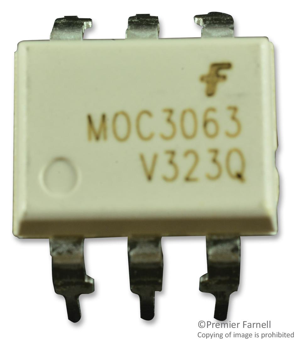 Optocoupler Triac AC-OUT 1-CH 600VDRM 6-Pin PDIP White Bulk