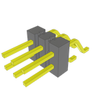 Samtec-TSM-103-01-L-DH-LC-TR Connector Headers and PCB Receptacles Conn Unshrouded Header HDR 6 POS 2.54mm Solder RA Side Entry SMD T/R Samtec-TSM-103-01-L-DH-LC-TR Connector Headers and PCB Receptacles Conn Unshrouded Header HDR 6 POS 2.54mm Solder RA Side Entry SMD T/R