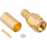 Amphenol RF-132443 Connector RF Conn SMA 0Hz to 6GHz 50Ohm Crimp ST Cable Mount PL Gold Bag
