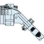 Glenair-M85049/104-23 Backshells RFI/EMI Shield-Sock Adapter 45° 23 Shell Size Passivated Stainless Steel Self Lock