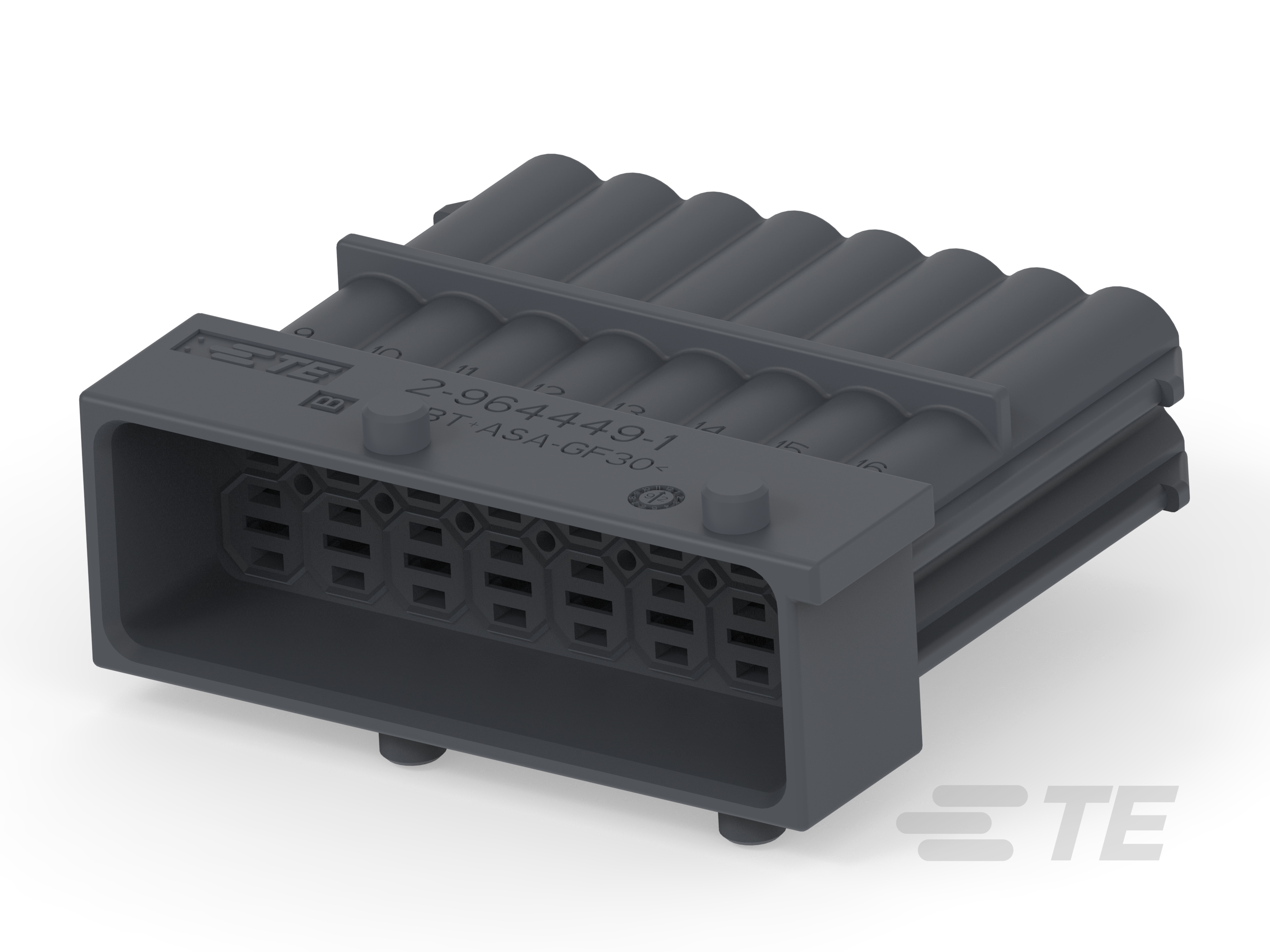 TAB HOUSING 2,8 16POS GREY-2-964449-1 TAB HOUSING 2,8 16POS GREY-2-964449-1